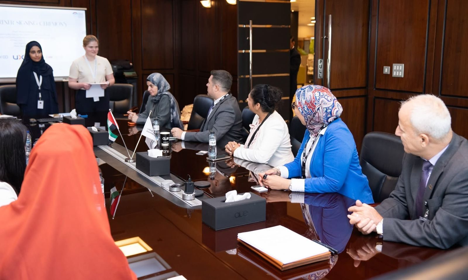 AUE boardroom during the MoU signing ceremony